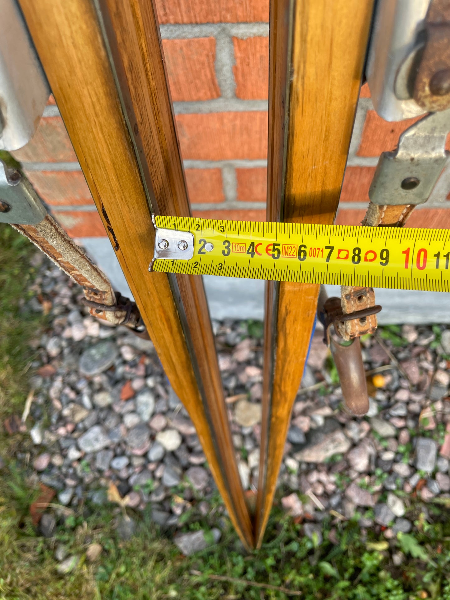 215cm Karhu "Tunturi" Early 1960s Metal-Edge Mountain Skis - From Finland!!!