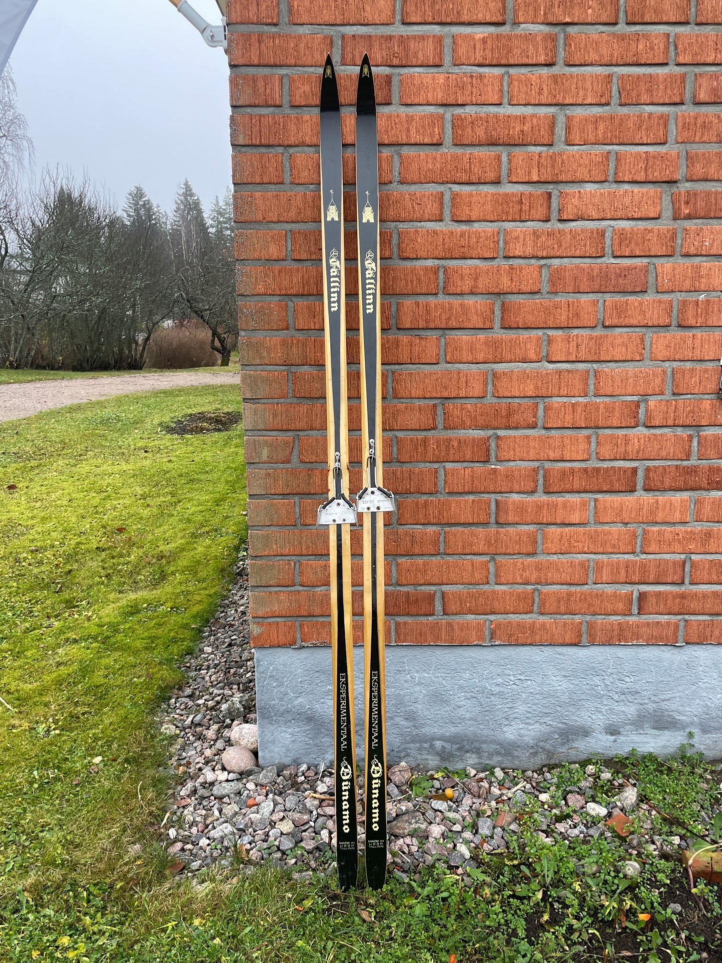 210cm Tallinn "Eksperimentaal Dünamo" 1980s Wood Cross-Country Skis - from USSR!!!