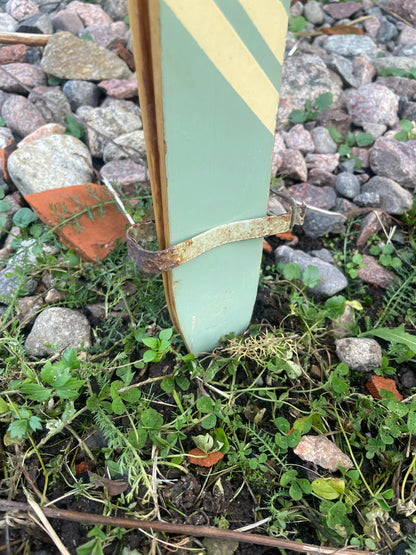 200cm Tallinn (Estonia) "Dünamo" 1980s Wood Cross-Country Skis - with Matching Vintage Ski Clamps!!!