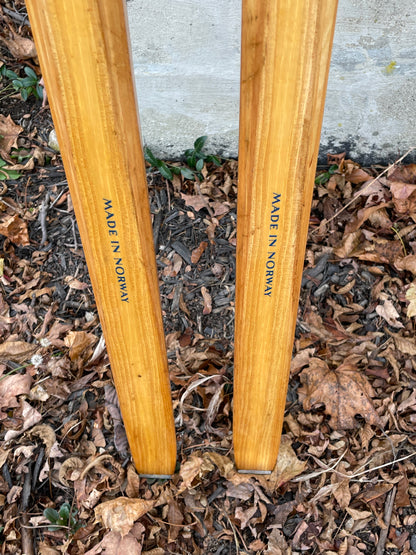 210cm 1970s Vintage Madshus Wood Cross-Country Skis - Wicked Nice!!!