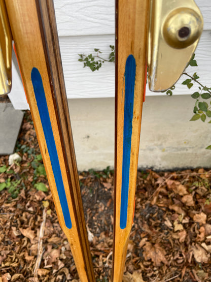 210cm 1970s Vintage Madshus Wood Cross-Country Skis - Wicked Nice!!!