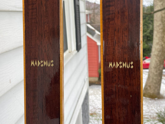 195cm Madshus Cross-Country Touring Skis - 1960s - Beautiful Condition - Humble Graphics
