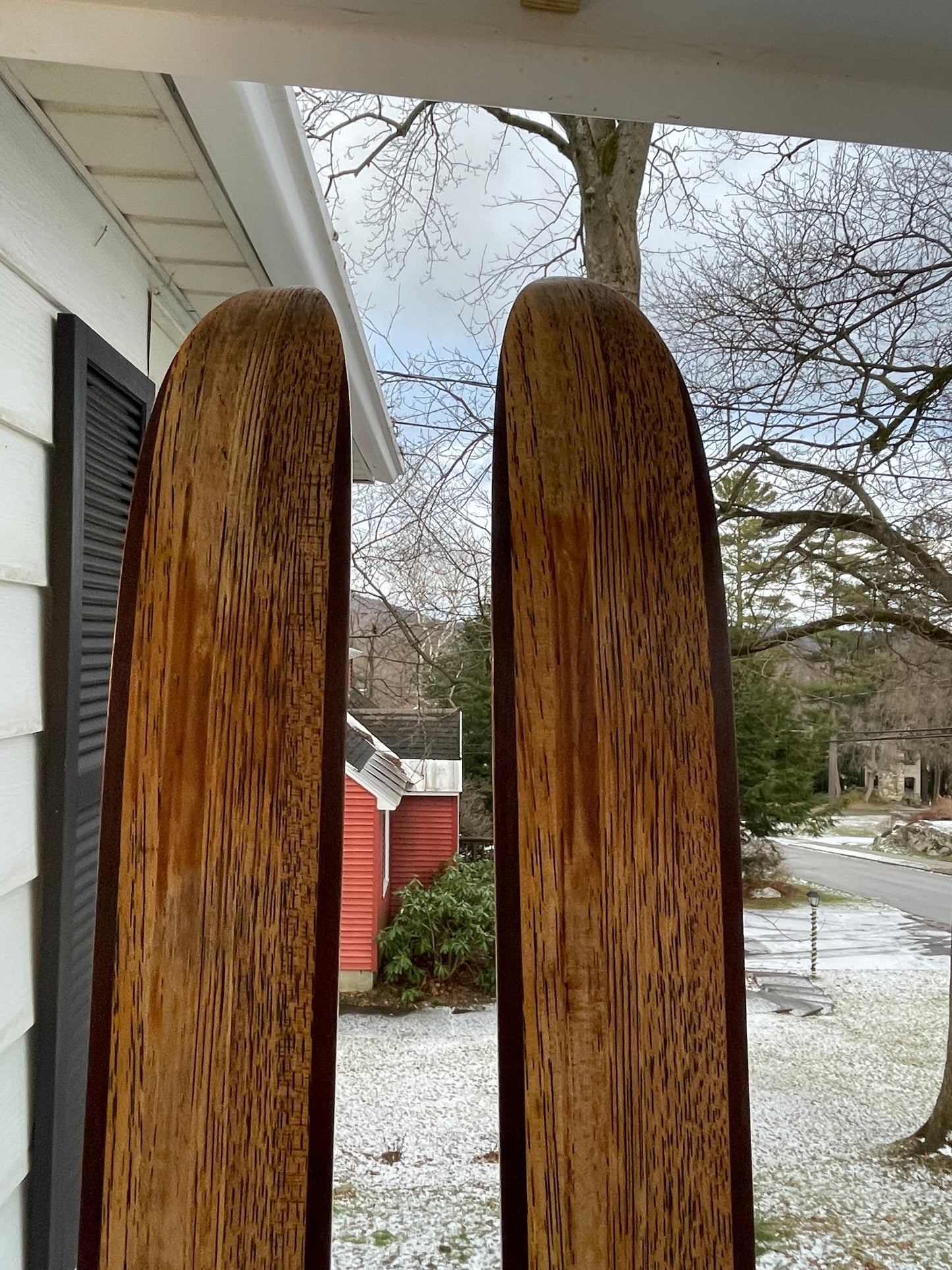 195cm Madshus Cross-Country Touring Skis - 1960s - Beautiful Condition - Humble Graphics