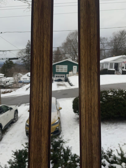 215cm Blå-Skia Wood "Tur-Langrenn" Light Touring Cross-Country Skis - Late 1960s - Veldig Hyggelig!