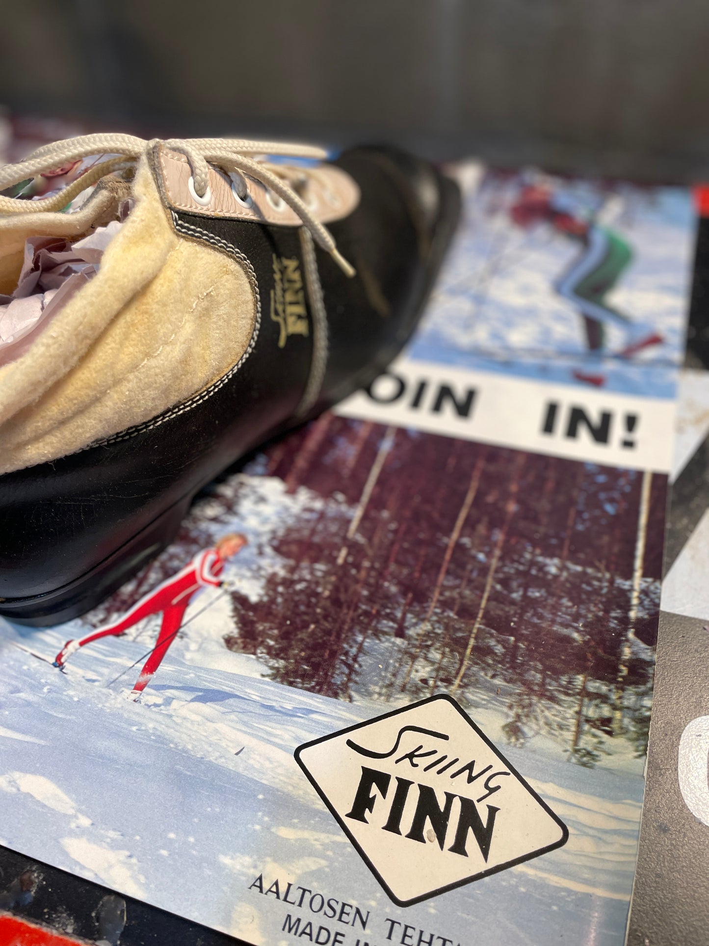 Size 44 (US Men's 10.5) "Skiing Finn" 75mm 3-Pin Cross-Country Ski Boots from Finland!!!