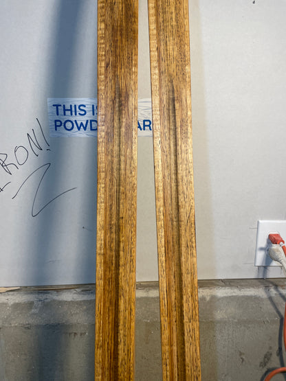 210cm Blå-Skia "Löype" Wood Cross-Country Skis - 1960s - BEAUTIFULLY PRESERVED!!!!