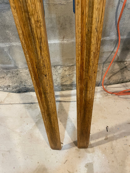 210cm Blå-Skia "Löype" Wood Cross-Country Skis - 1960s - BEAUTIFULLY PRESERVED!!!!