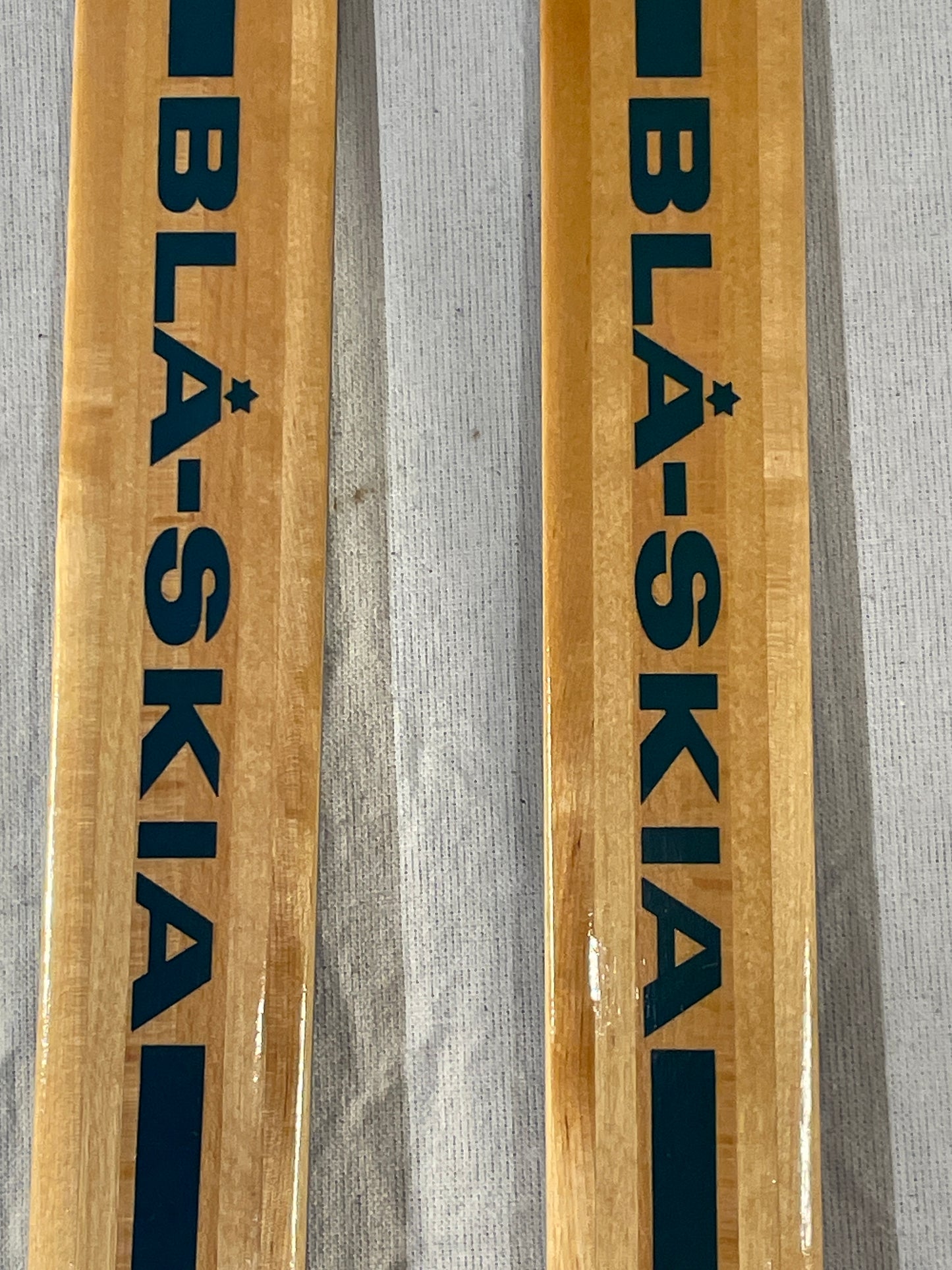 210cm Blå-Skia Wood Nordic Racing Skis - Early 70s - COMPLETELY UNUSED!!!