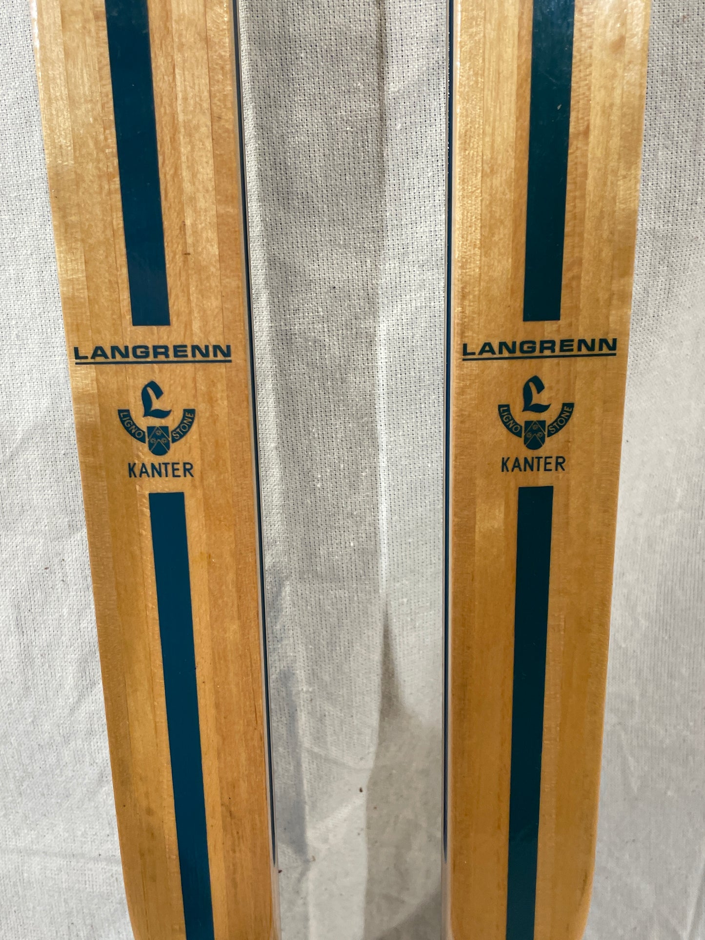 210cm Blå-Skia Wood Nordic Racing Skis - Early 70s - COMPLETELY UNUSED!!!