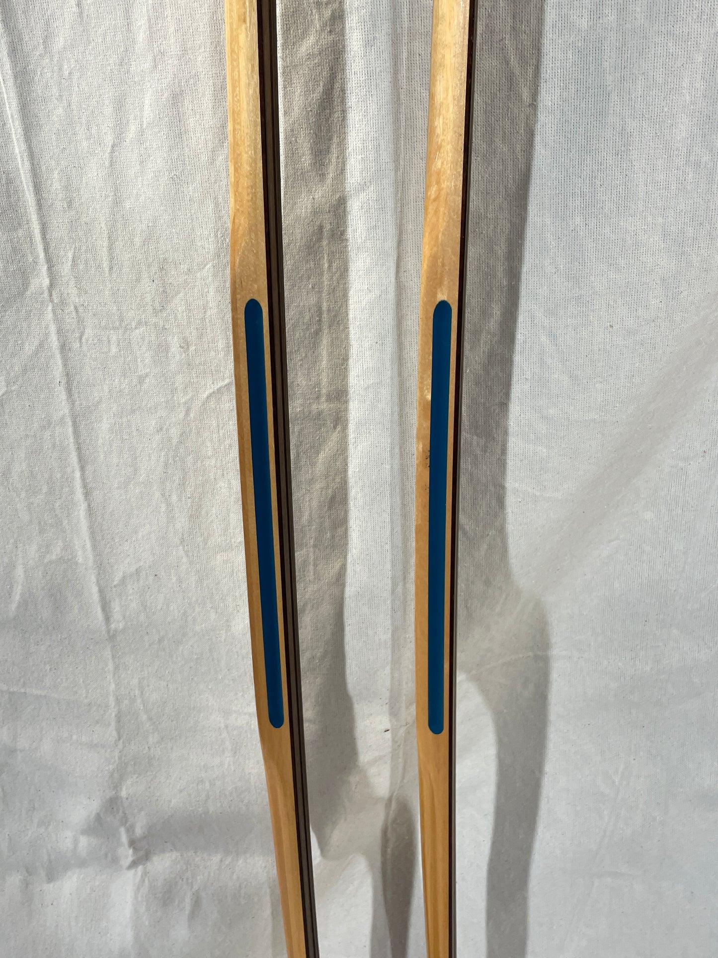 210cm Blå-Skia Wood Nordic Racing Skis - Early 70s - COMPLETELY UNUSED!!!