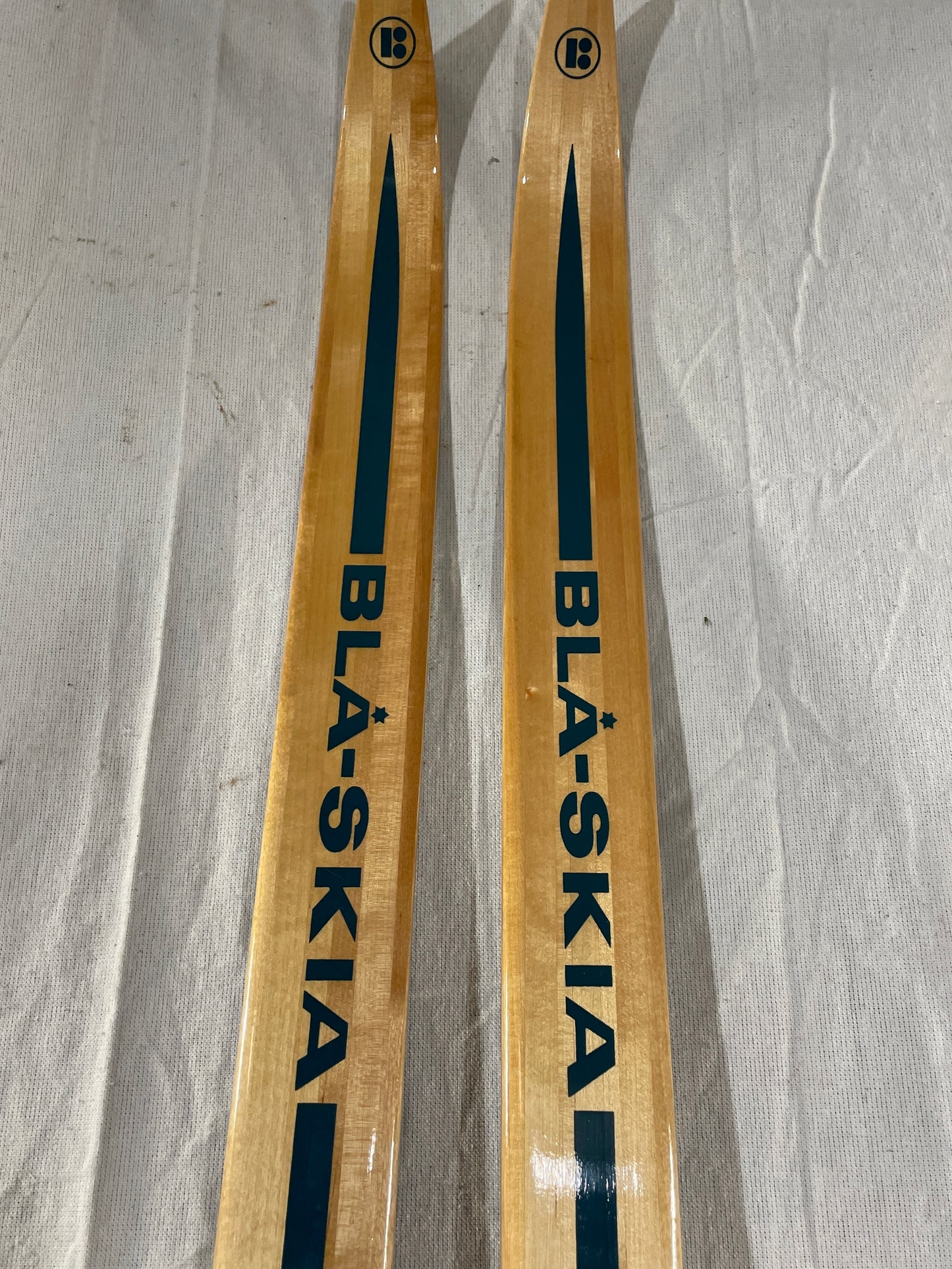 210cm Blå-Skia Wood Nordic Racing Skis - Late 70s - COMPLETELY UNUSED!!!