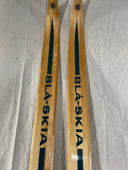 210cm Blå-Skia Wood Nordic Racing Skis - Late 70s - COMPLETELY UNUSED!!!