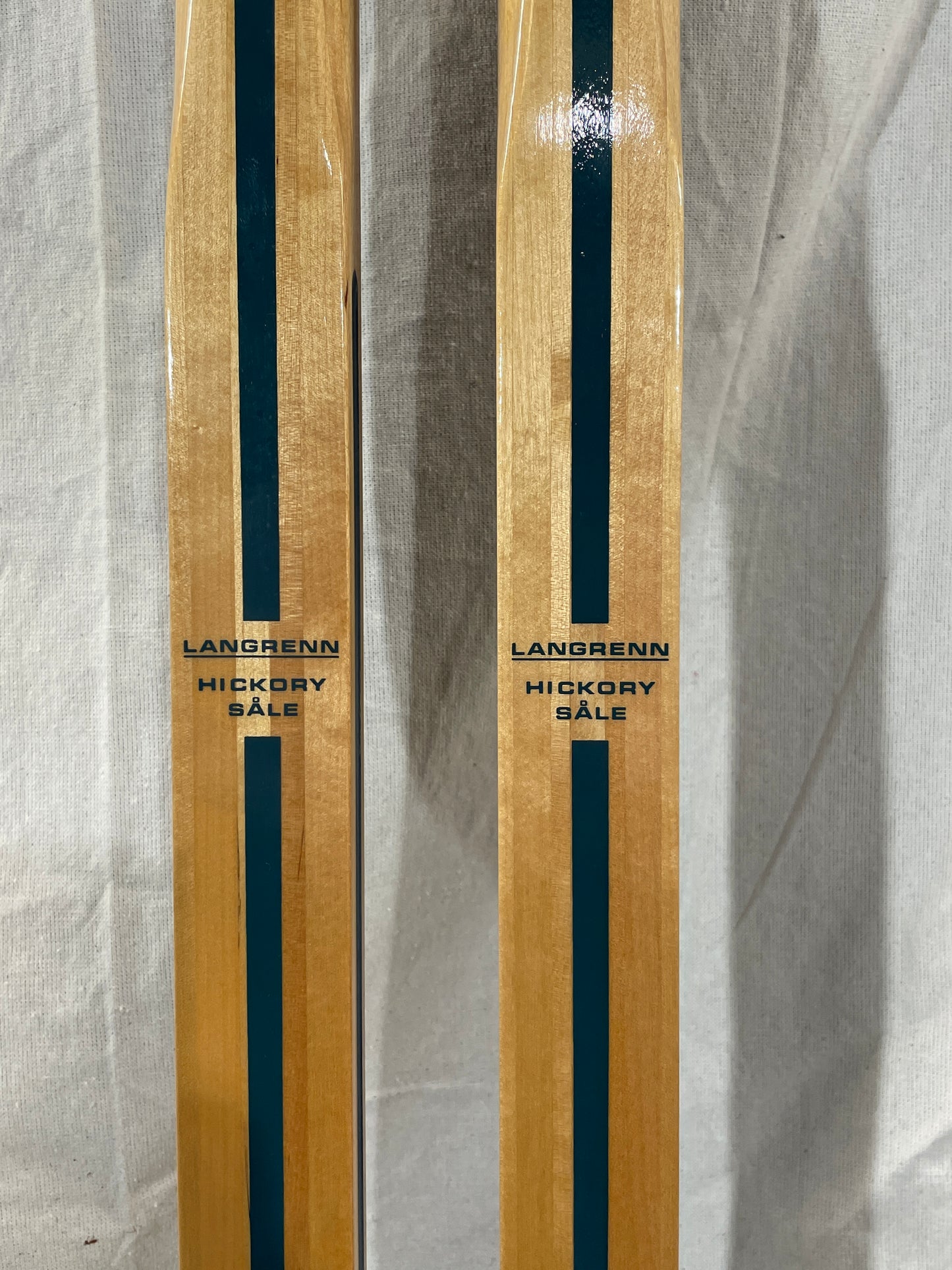 210cm Blå-Skia Wood Nordic Racing Skis - Late 70s - COMPLETELY UNUSED!!!