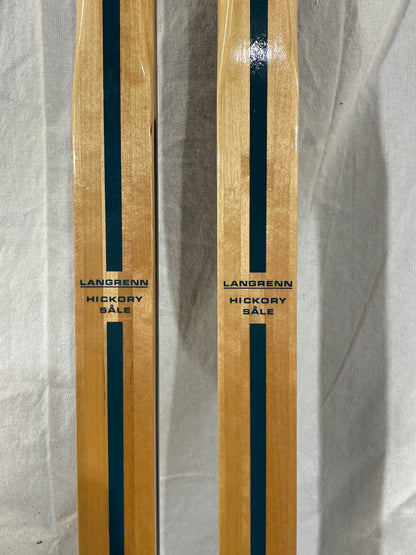 210cm Blå-Skia Wood Nordic Racing Skis - Late 70s - COMPLETELY UNUSED!!!