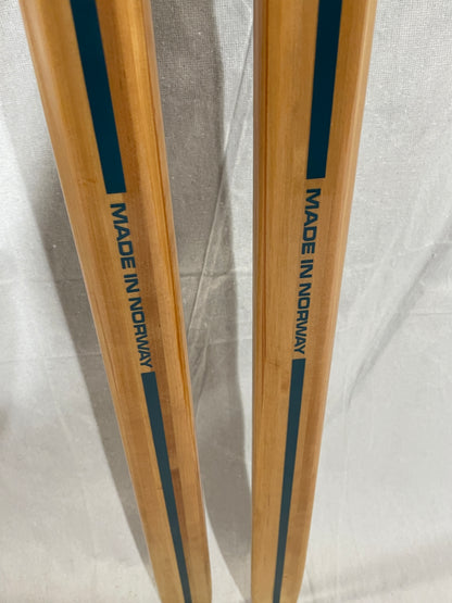 210cm Blå-Skia Wood Nordic Racing Skis - Late 70s - COMPLETELY UNUSED!!!