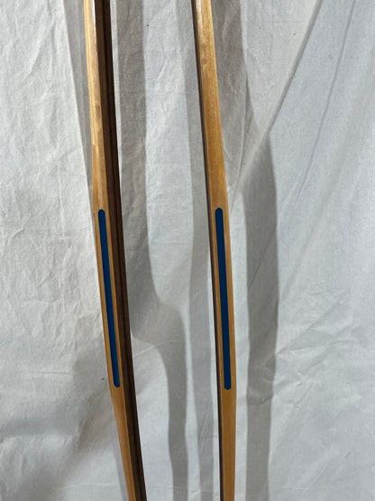 210cm Blå-Skia Wood Nordic Racing Skis - Late 70s - COMPLETELY UNUSED!!!