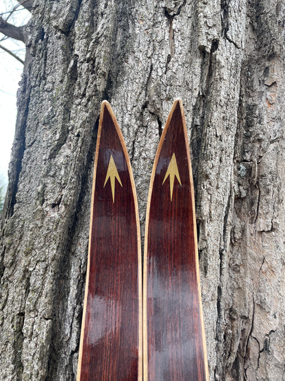 205cm Toppen "Tur-Lett" Wood Cross-Country Skis - BRAND NEW - 1970s, from Norway!!!!!!