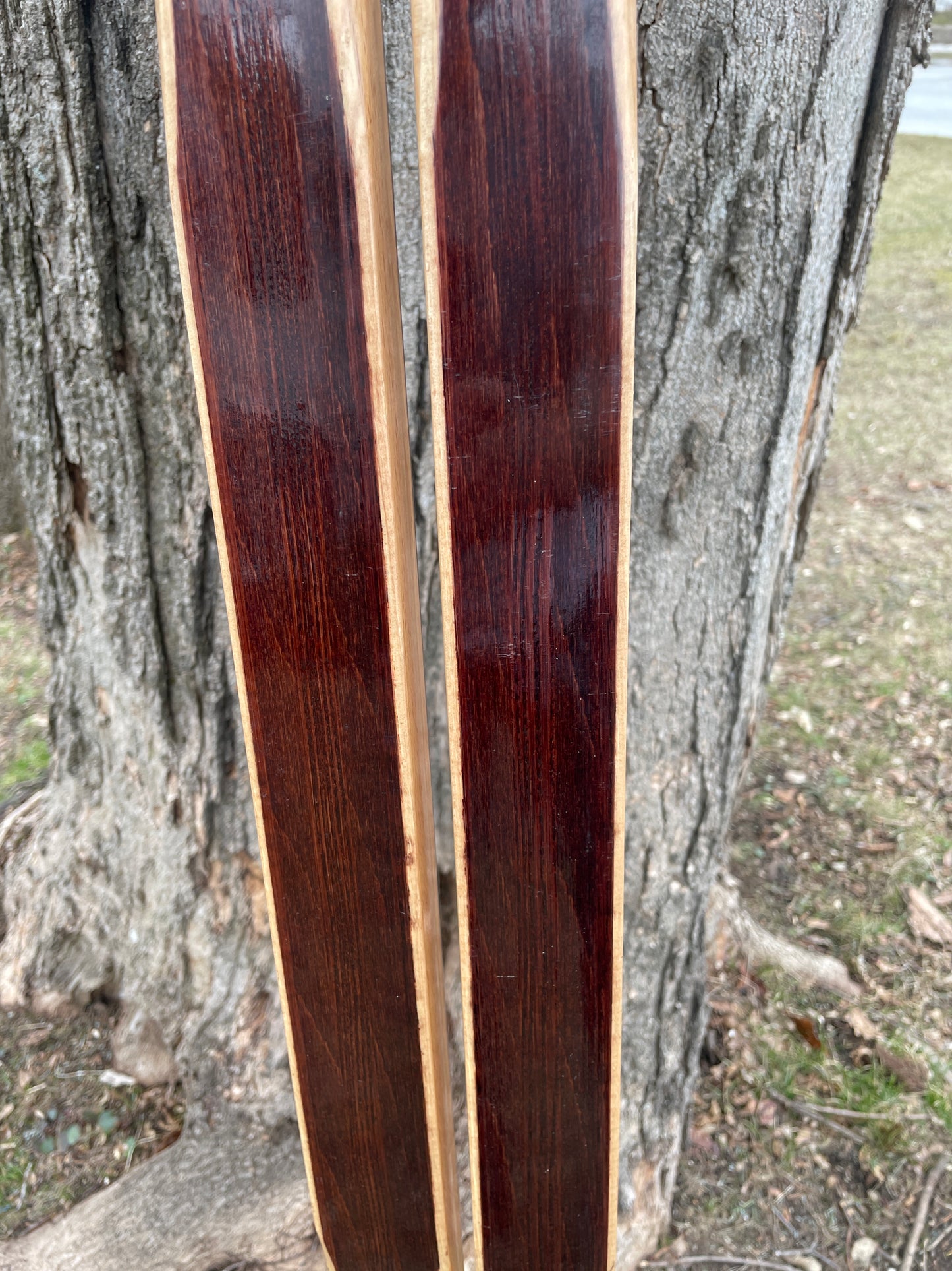 205cm Toppen "Tur-Lett" Wood Cross-Country Skis - BRAND NEW - 1970s, from Norway!!!!!!