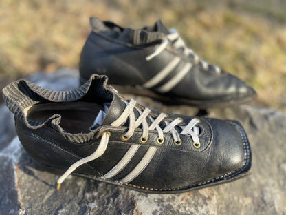 Size 43 (US Men's 9.5/10) 1960s Finnish Cross-Country Skiing Racing Boots - All Leather!!!!