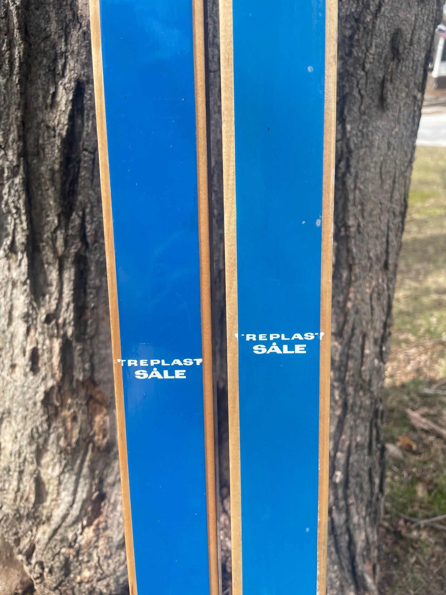 170cm Blå-Skia Wood Light Touring Cross-Country Skis - 1970s - Last Gasp for Wood!!!!