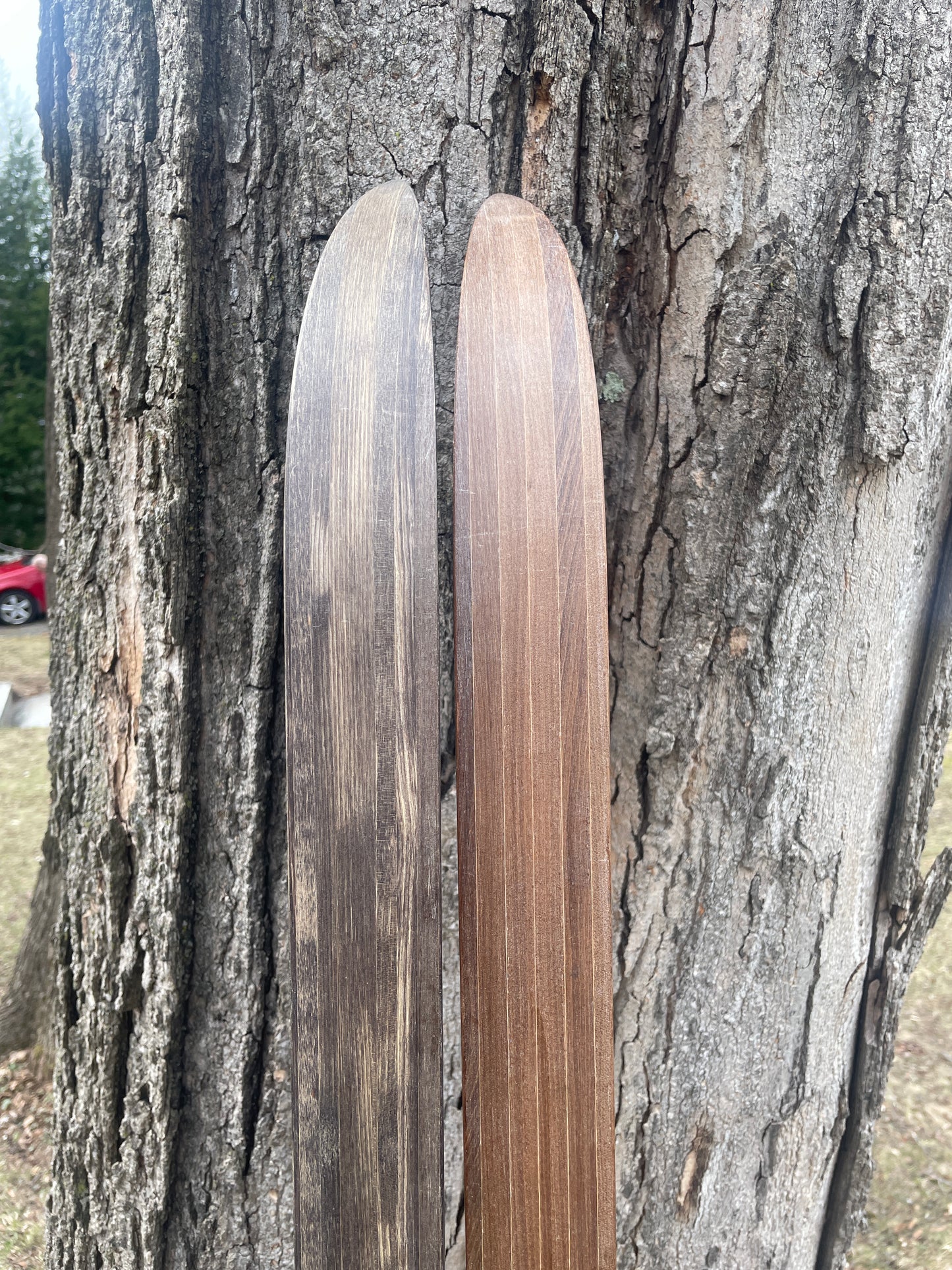 170cm Blå-Skia Wood Light Touring Cross-Country Skis - 1970s - Last Gasp for Wood!!!!