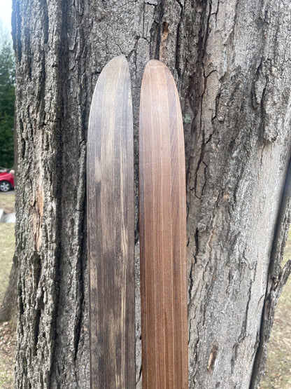 170cm Blå-Skia Wood Light Touring Cross-Country Skis - 1970s - Last Gasp for Wood!!!!