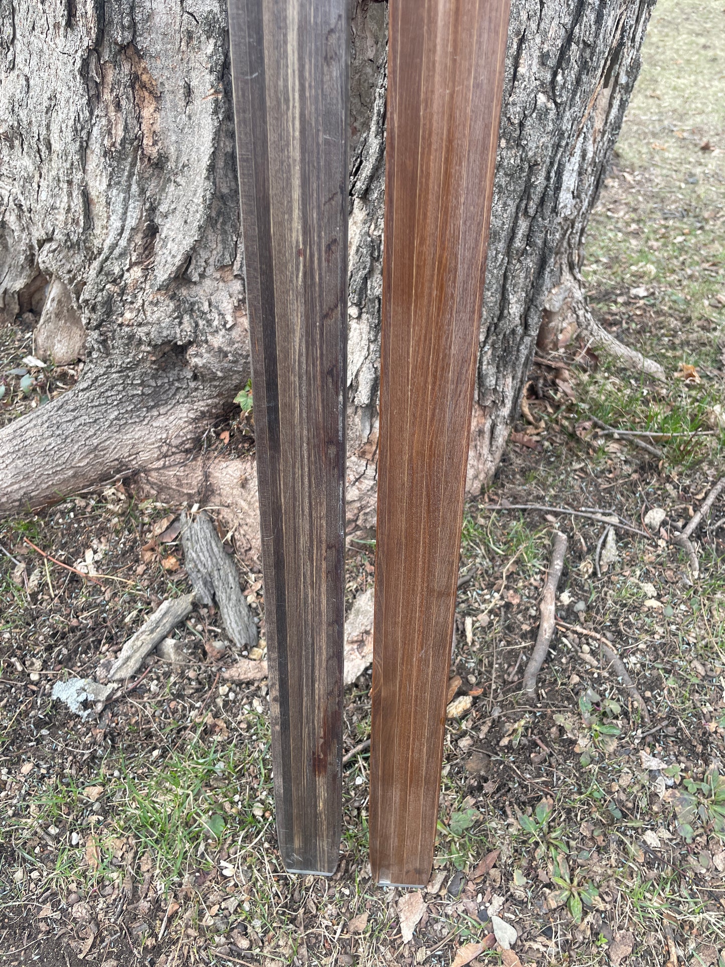 170cm Blå-Skia Wood Light Touring Cross-Country Skis - 1970s - Last Gasp for Wood!!!!