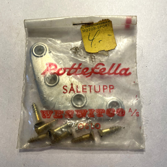 Vintage Rottefella "Smile Plates" for 4-Pin Ski Boots - 1960s!!!