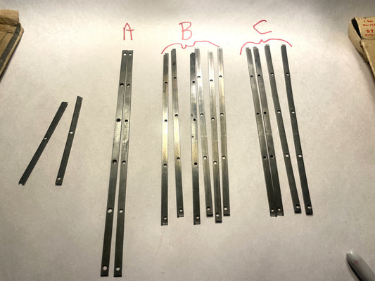 Replacement Steel Edges for Vintage Skis - Several Sizes