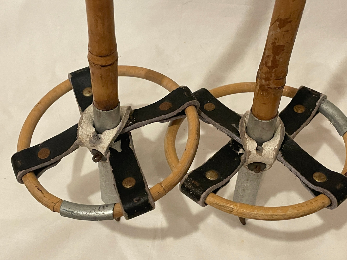 140cm Vintage Norwegian Bamboo Cross-Country Ski Poles - NICE!