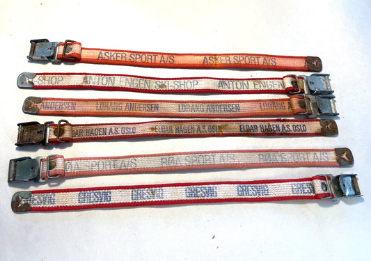 Collection of Vintage Oslo-Area Branded Ski Ties from Norway