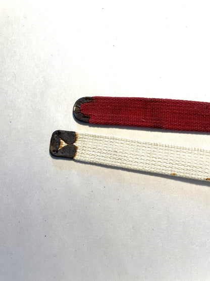 Vintage Ski Ties from Norway - Pair - Red/White