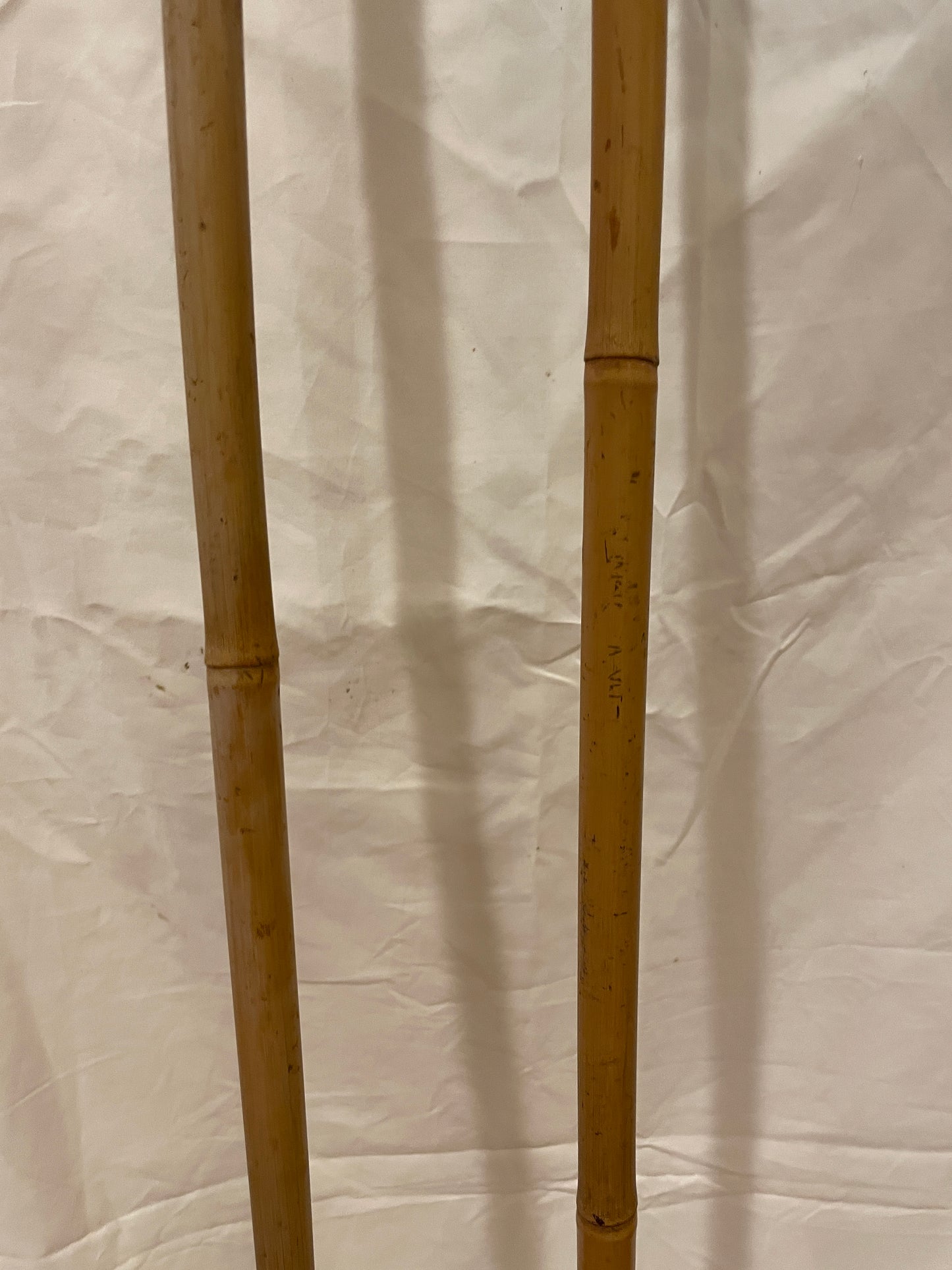 140cm Vintage Norwegian Bamboo Cross-Country Ski Poles - NICE EXAMPLE!