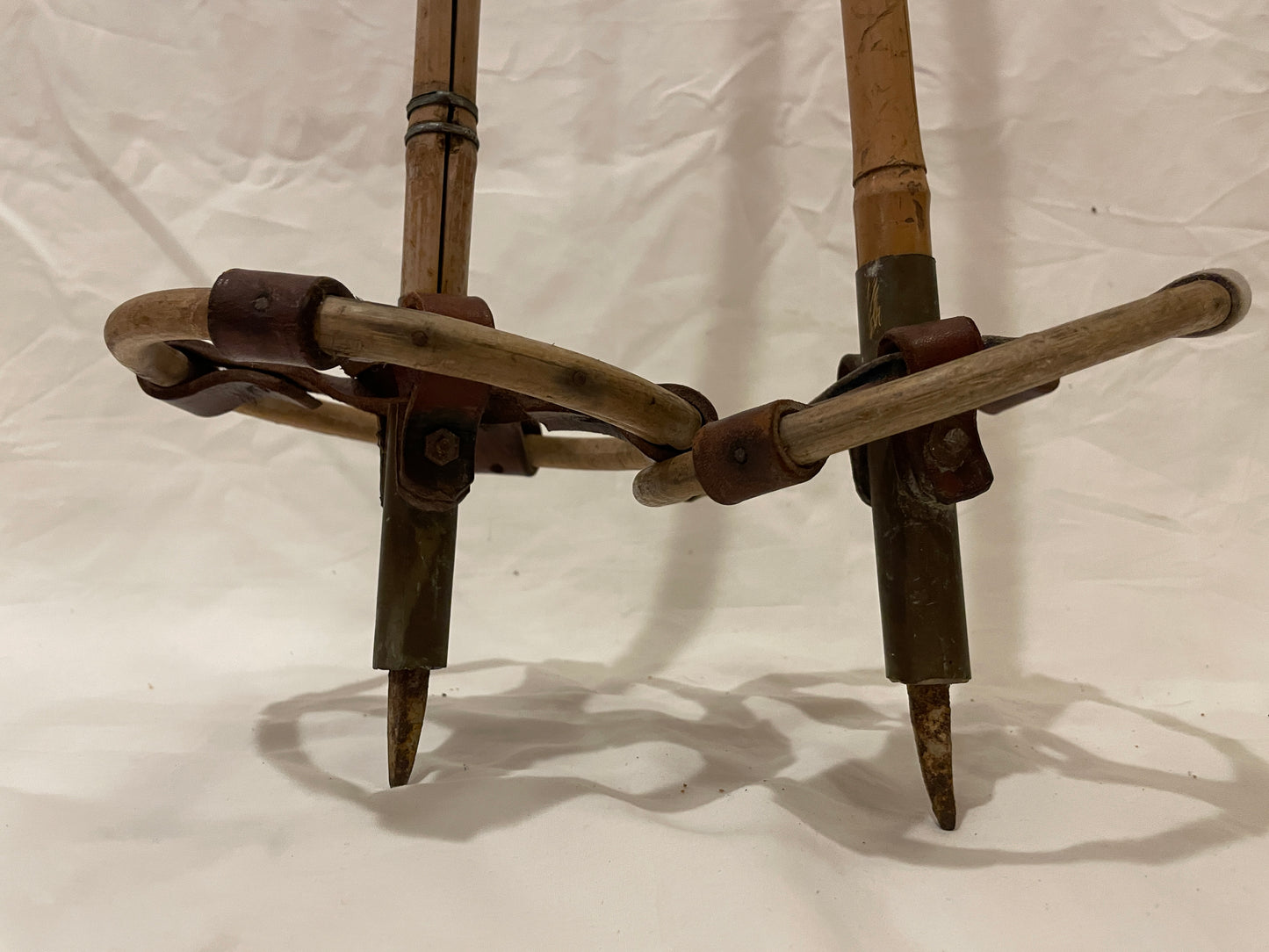 140cm Vintage Norwegian Bamboo Cross-Country Ski Poles - NICE EXAMPLE!