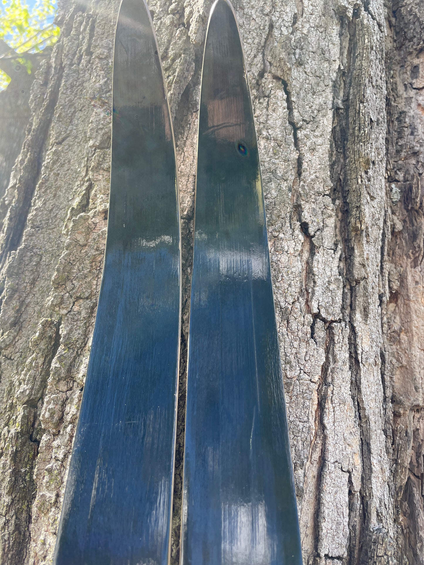205cm Visu "Extra" 1970s Wood Cross-Country Racing Skis - from USSR!!!  Unused