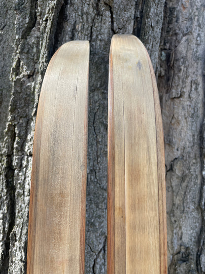 205cm Visu "Extra" 1970s Wood Cross-Country Racing Skis - from USSR!!!  Unused