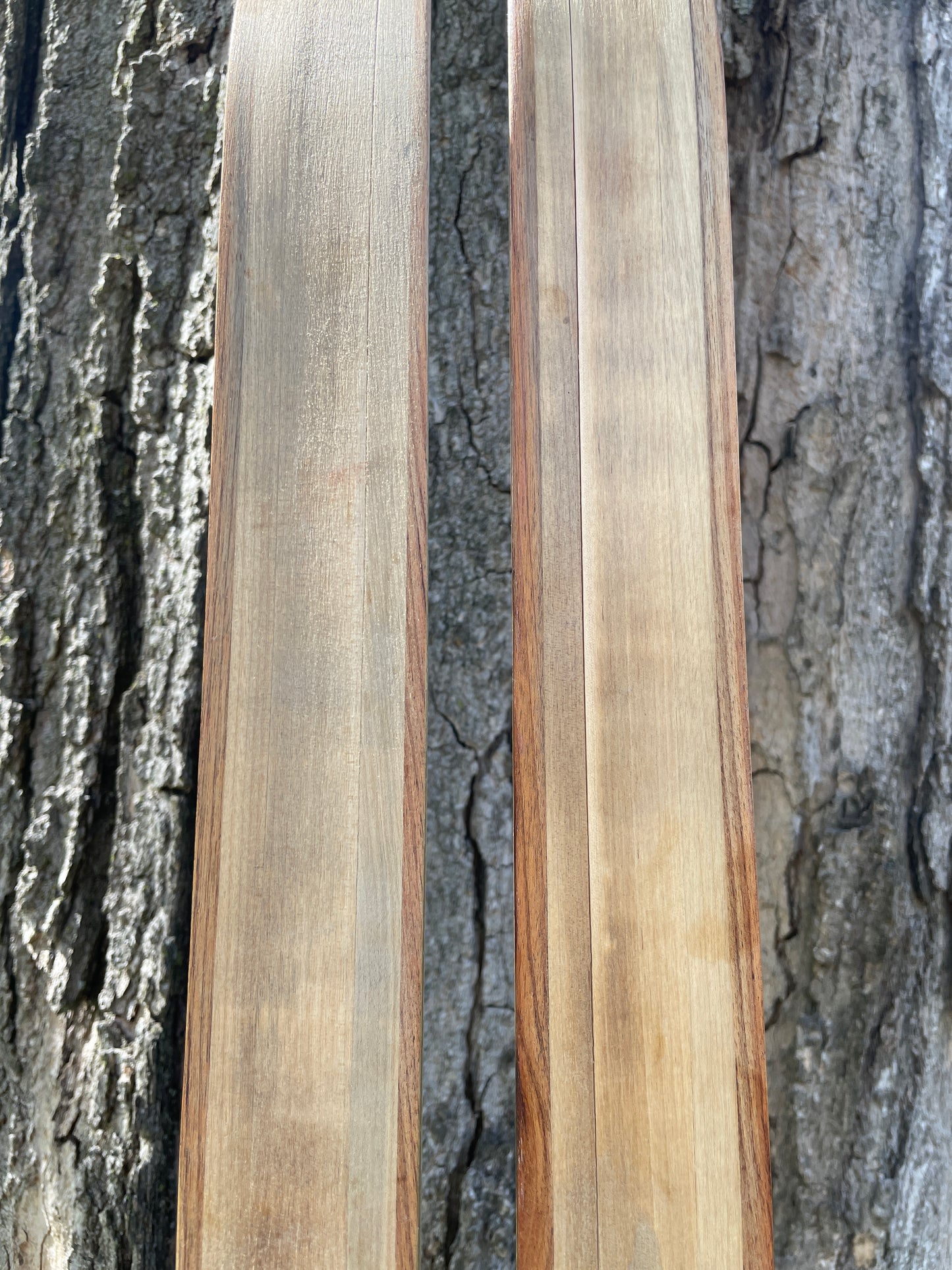 205cm Visu "Extra" 1970s Wood Cross-Country Racing Skis - from USSR!!!  Unused