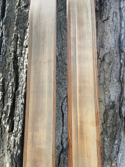 205cm Visu "Extra" 1970s Wood Cross-Country Racing Skis - from USSR!!!  Unused