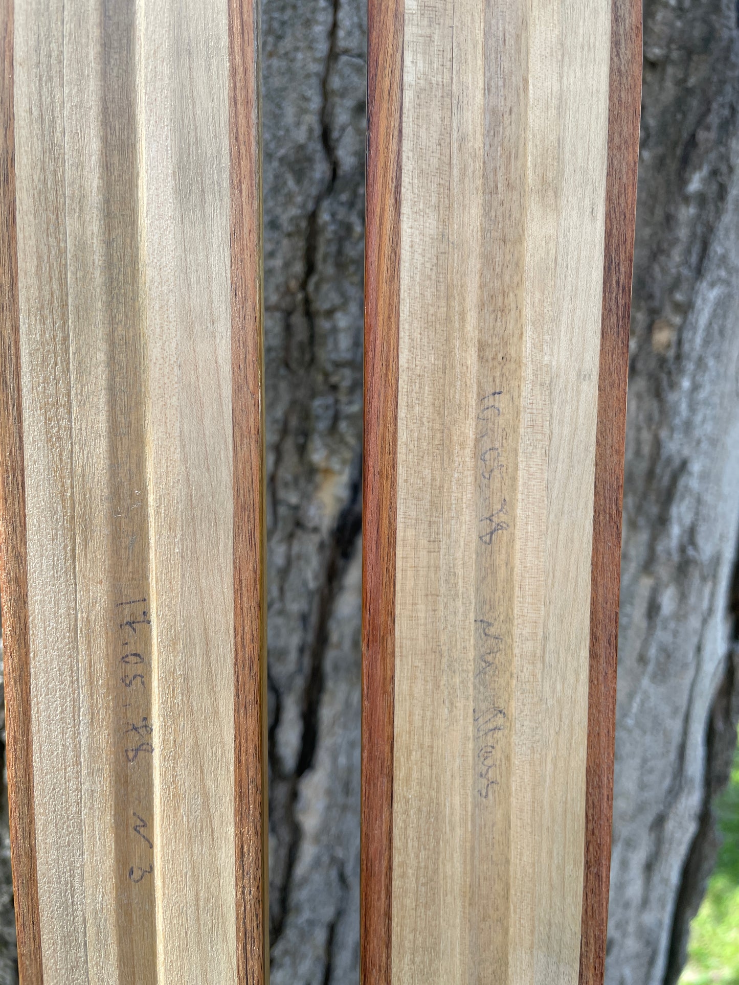 205cm Visu "Extra" 1970s Wood Cross-Country Racing Skis - from USSR!!!  Unused