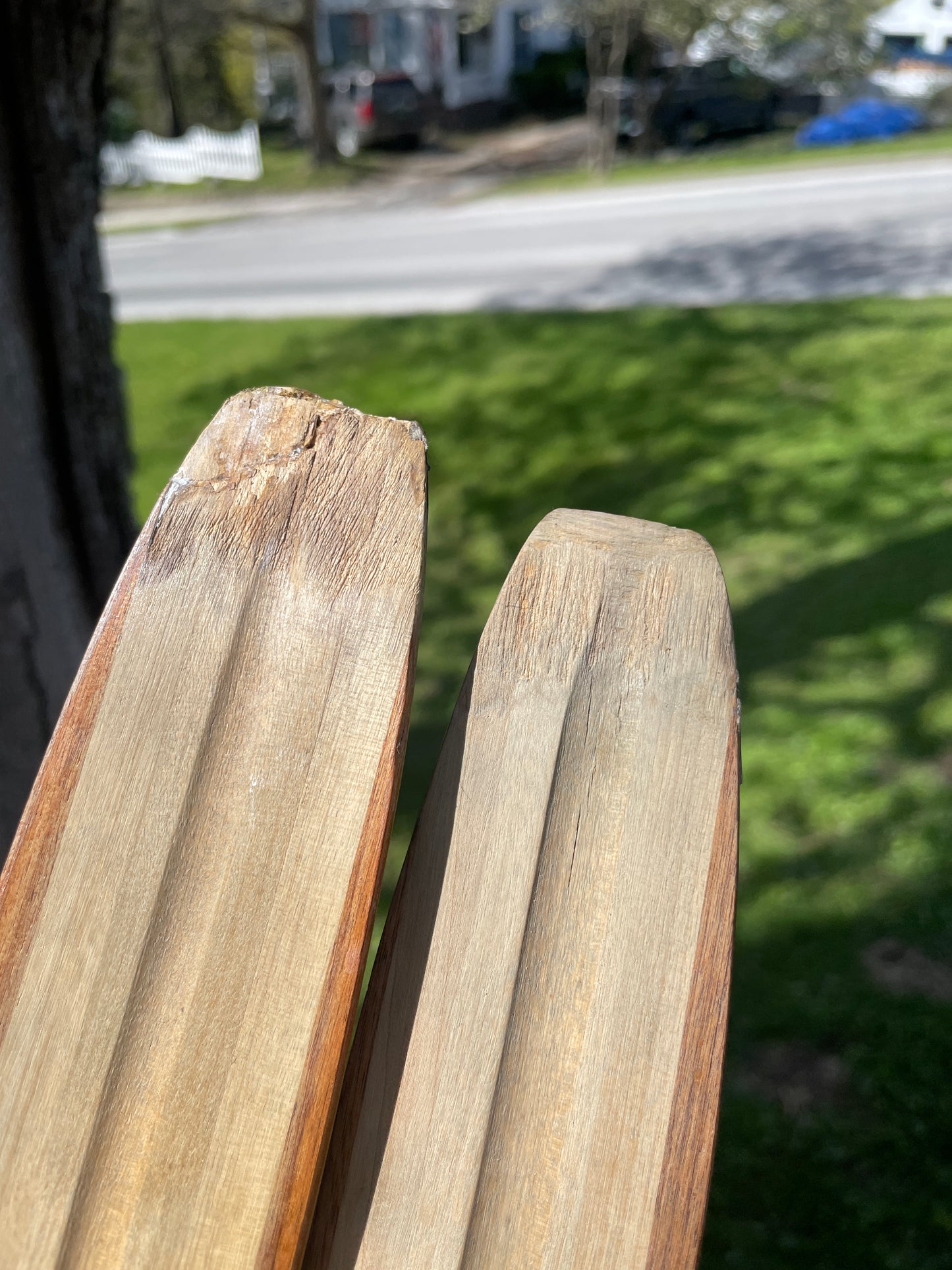 205cm Visu "Extra" 1970s Wood Cross-Country Racing Skis - from USSR!!!  Unused