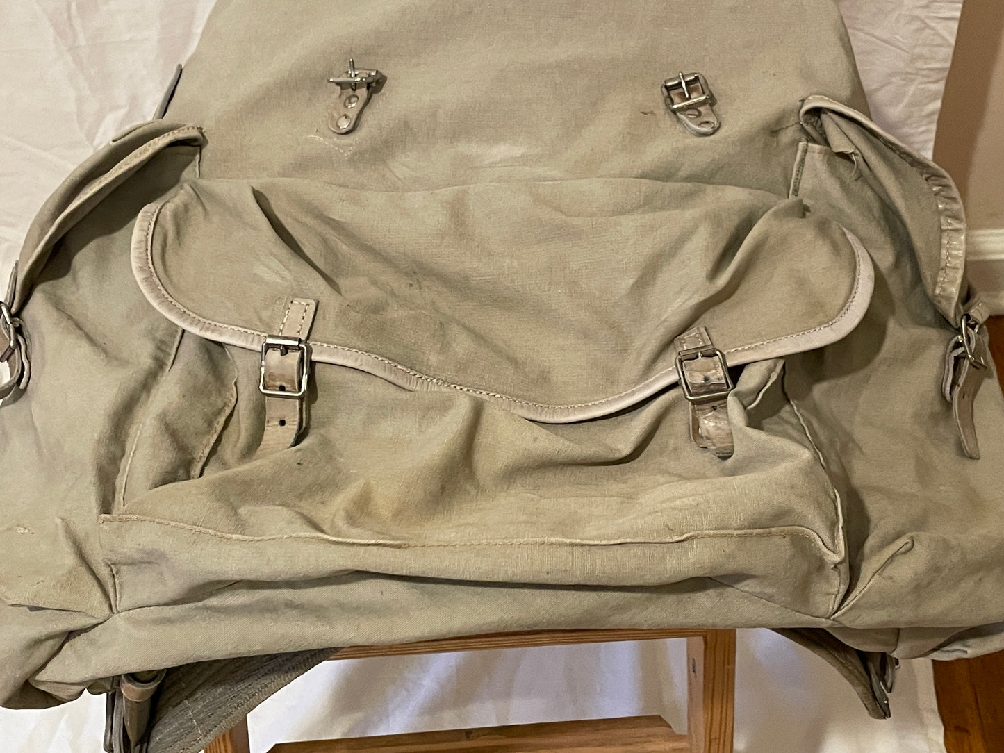 Vintage 1960s Norrøna of Norway Leather/Canvas Frame Rucksack - NEAR PERFECT condition!