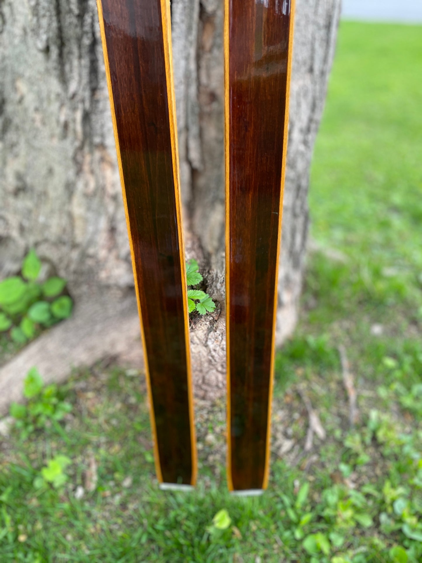205cm "Populær" Tur-Langrenn Wood Cross-Country Skis - 1960s - BEAUTIFUL!!!