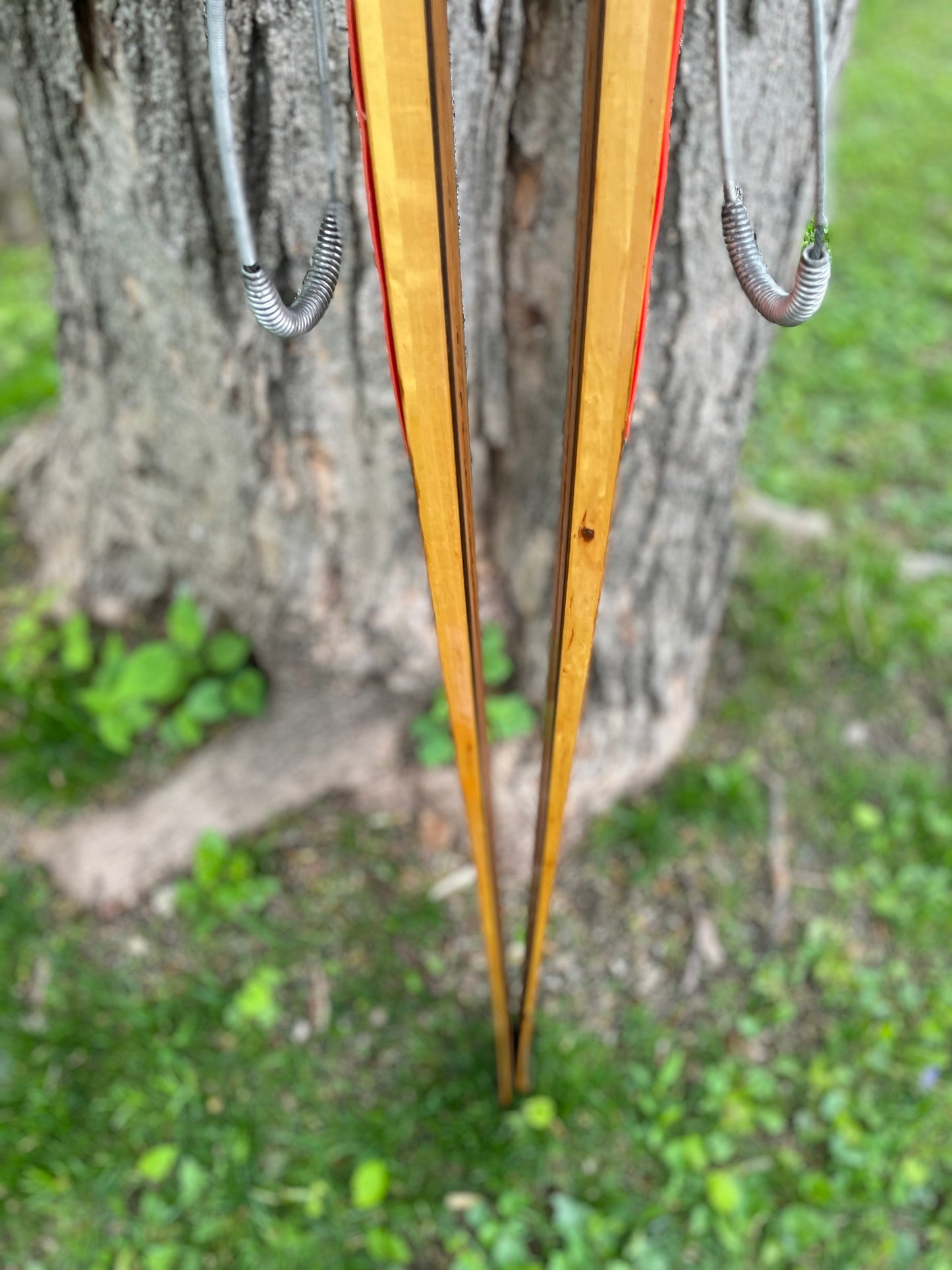 205cm "Populær" Tur-Langrenn Wood Cross-Country Skis - 1960s - BEAUTIFUL!!!