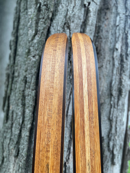 205cm "Populær" Tur-Langrenn Wood Cross-Country Skis - 1960s - BEAUTIFUL!!!