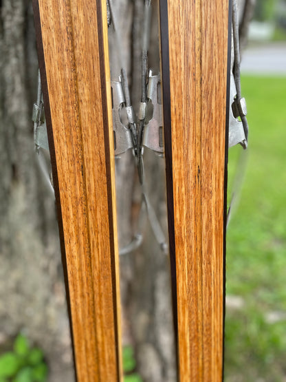 205cm "Populær" Tur-Langrenn Wood Cross-Country Skis - 1960s - BEAUTIFUL!!!