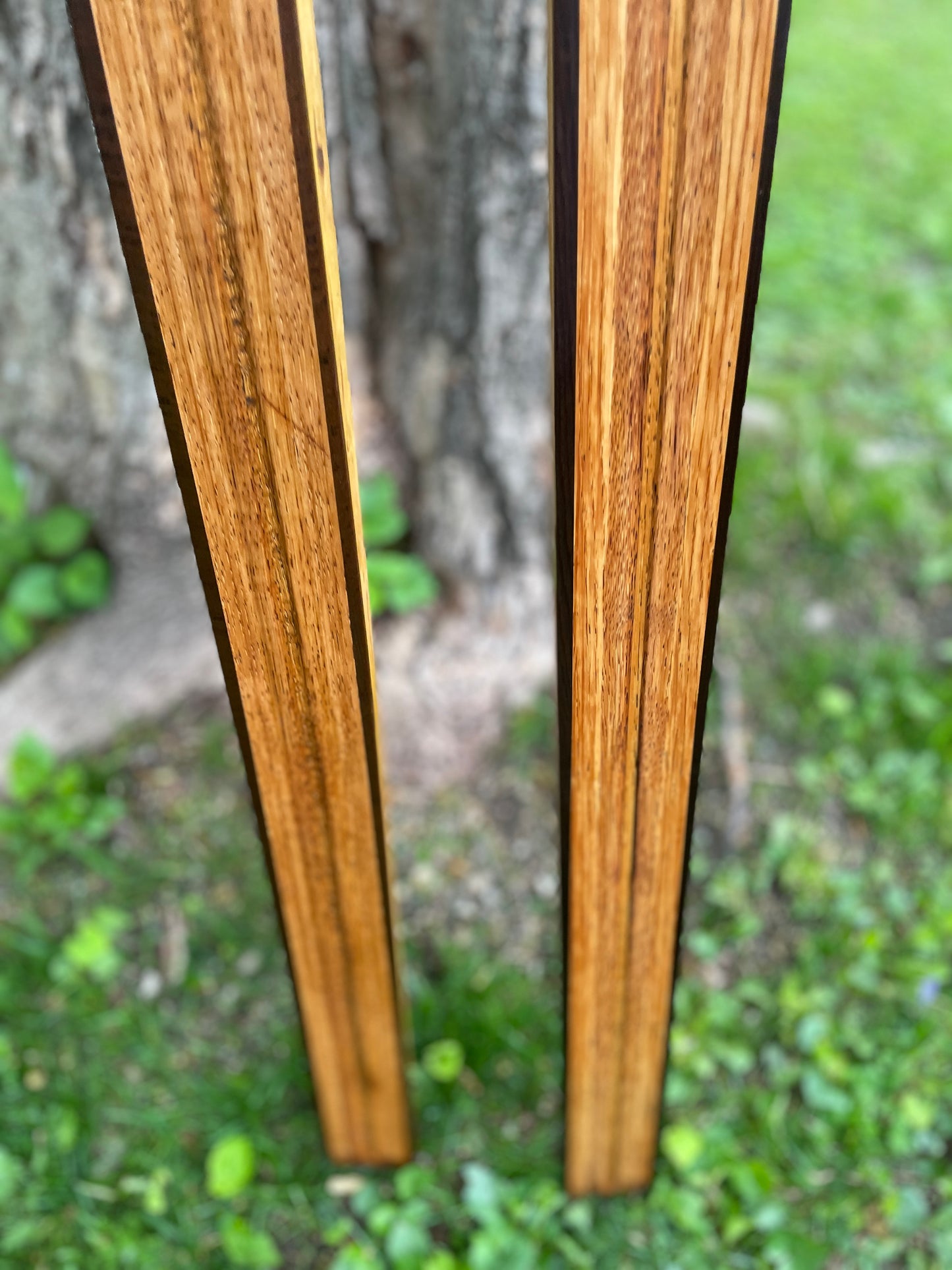 205cm "Populær" Tur-Langrenn Wood Cross-Country Skis - 1960s - BEAUTIFUL!!!