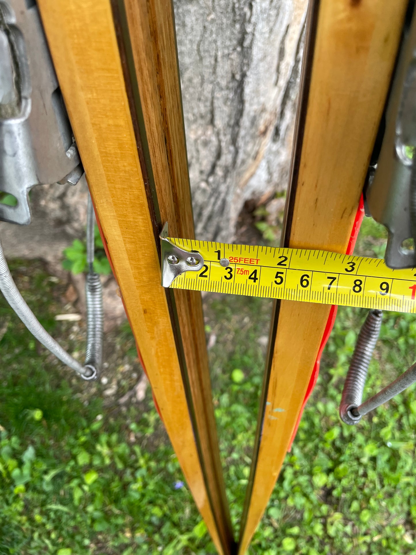 205cm "Populær" Tur-Langrenn Wood Cross-Country Skis - 1960s - BEAUTIFUL!!!