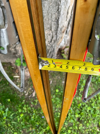 205cm "Populær" Tur-Langrenn Wood Cross-Country Skis - 1960s - BEAUTIFUL!!!