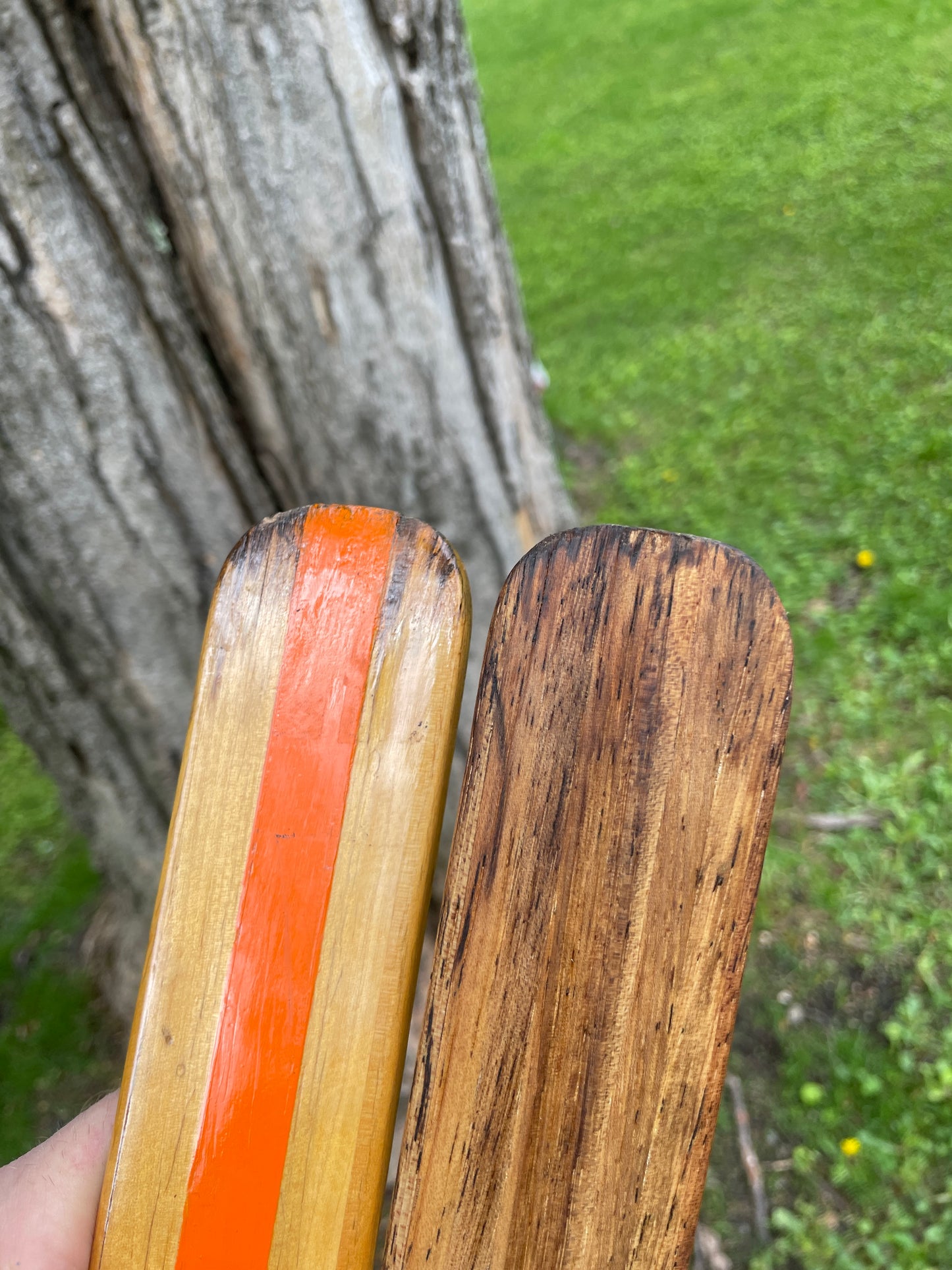 205cm Eggen 1970s Wood Cross-Country Racing Skis - Professionally Restored