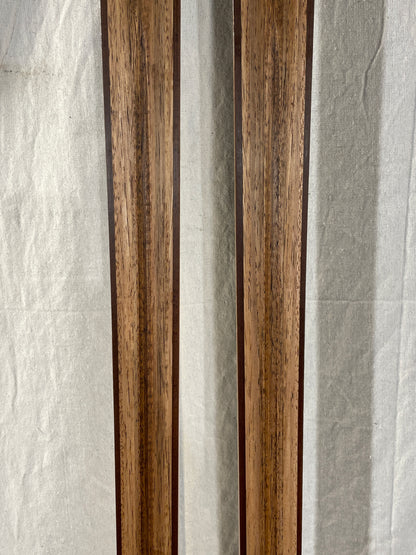 195cm Blå-Skia Wood "Tur-Langrenn" Light Touring Cross-Country Skis - Early 70s - TIMEPIECE!!!!